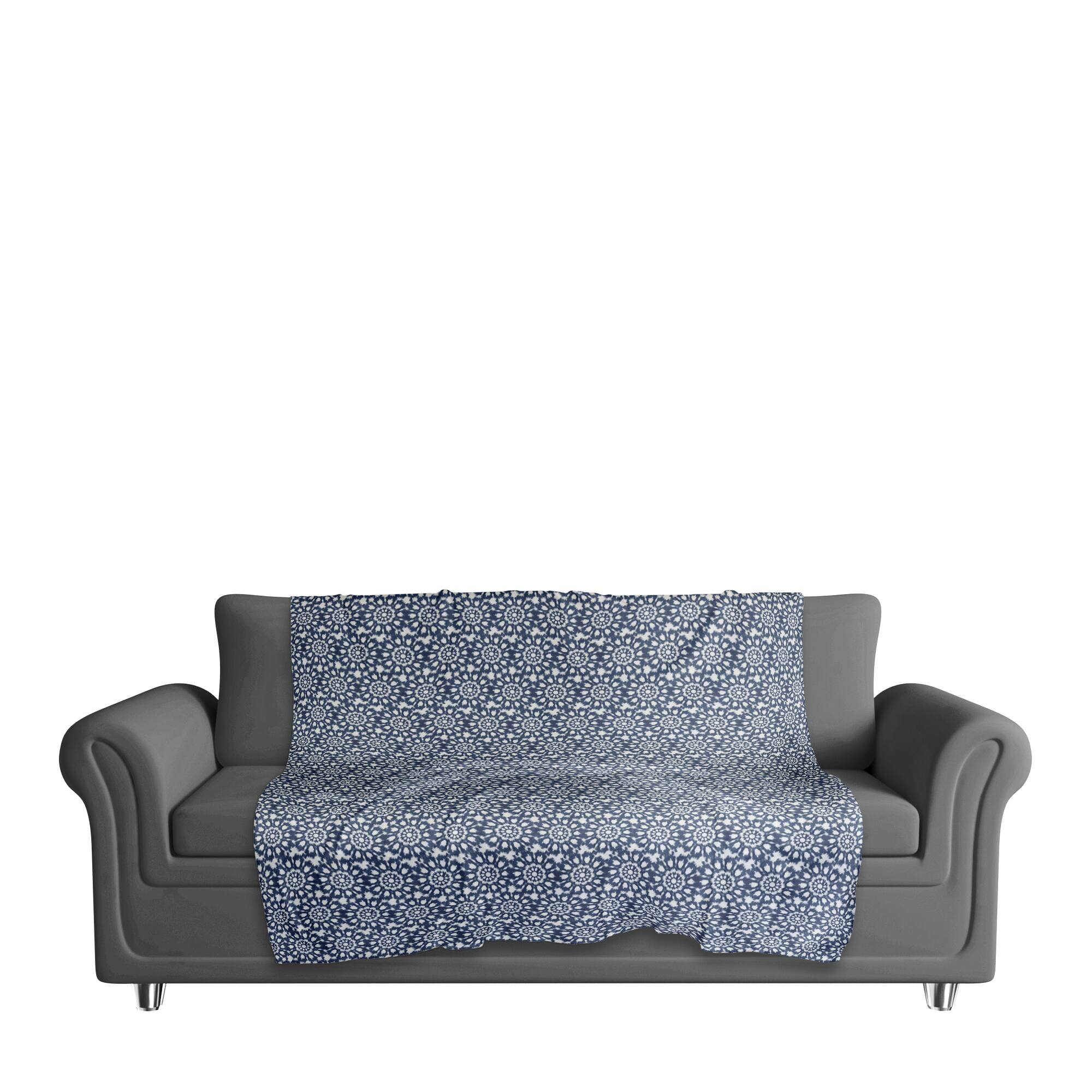 Radial Shibori Sherpa Fleece Blanket